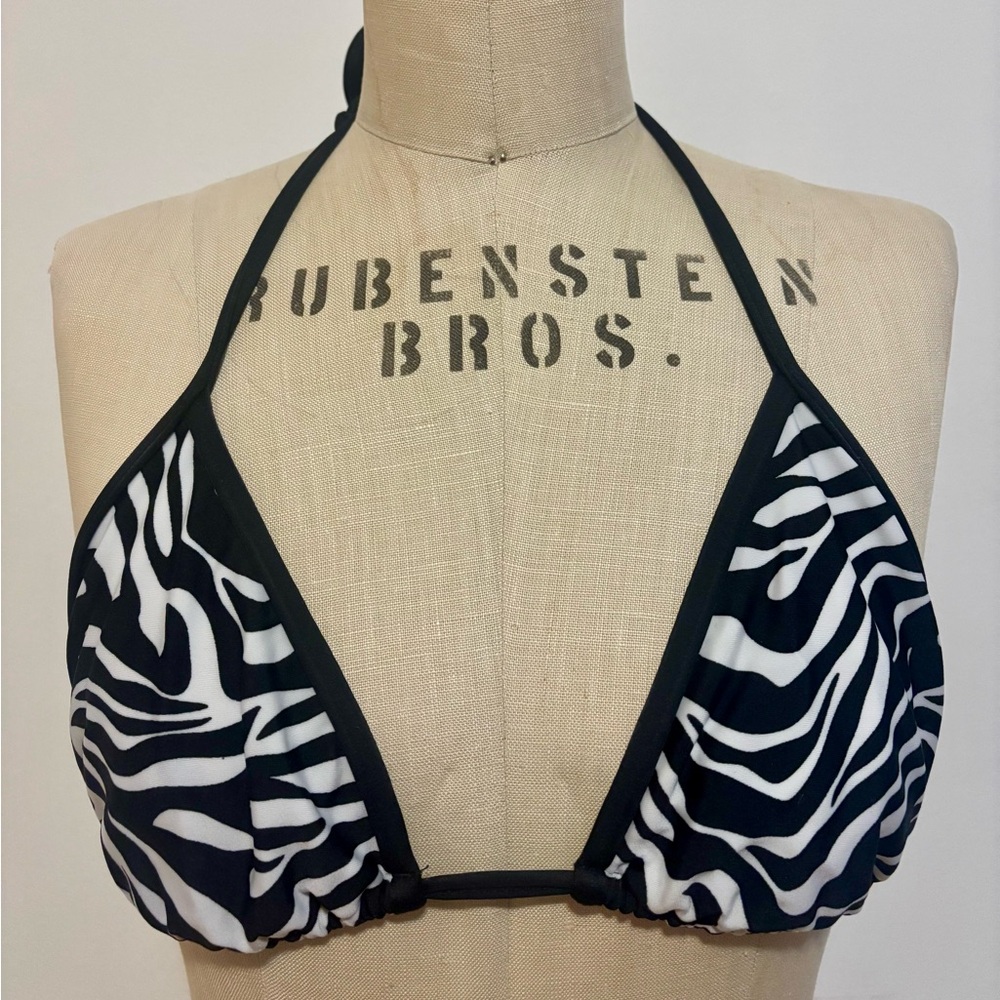 Rio Del Sol Black Halter Bikini Top - XL